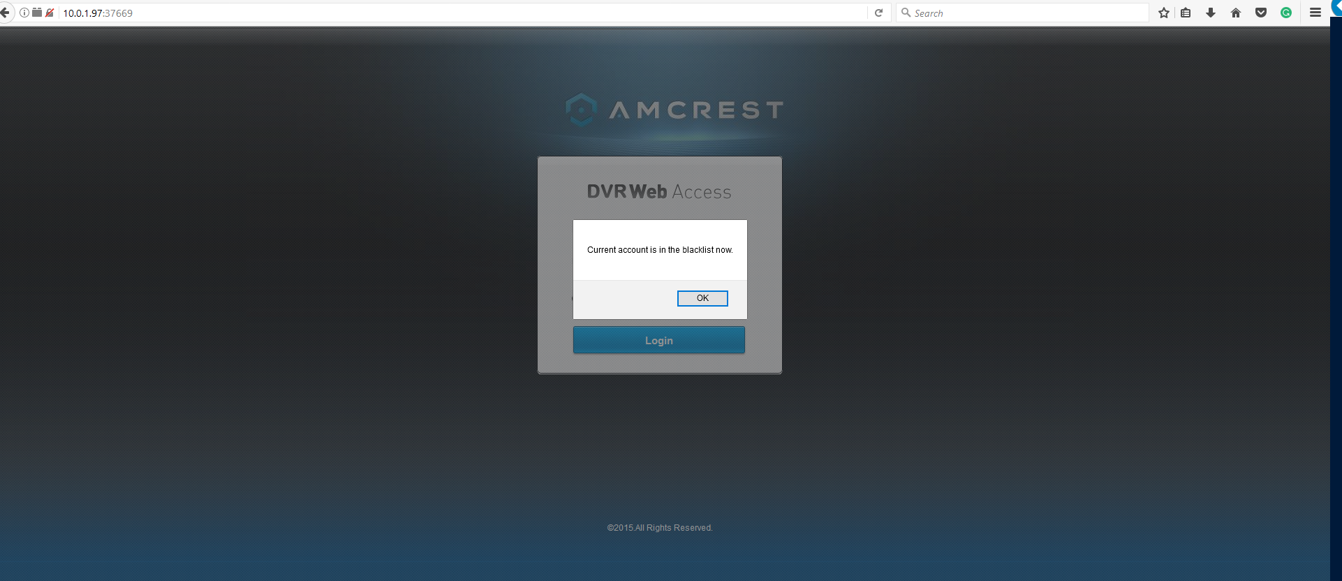 Amcrest nvr best sale web access