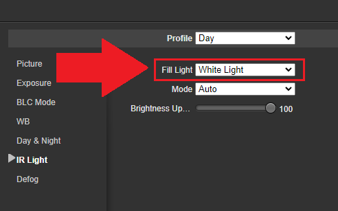 How To Enable or Disable Different Night Vision Settings IP8M