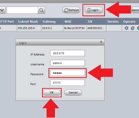 Amcrest sales ip config