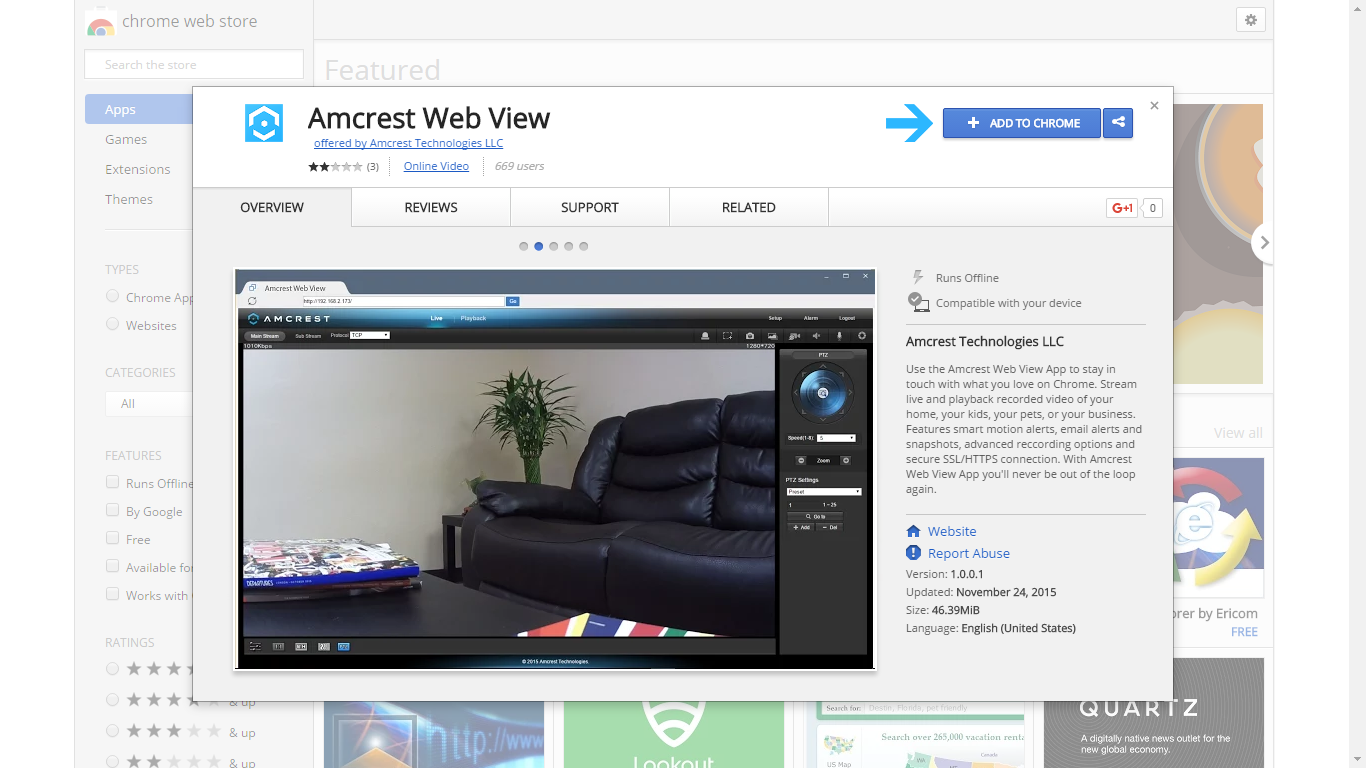 Amcrest web view sales login