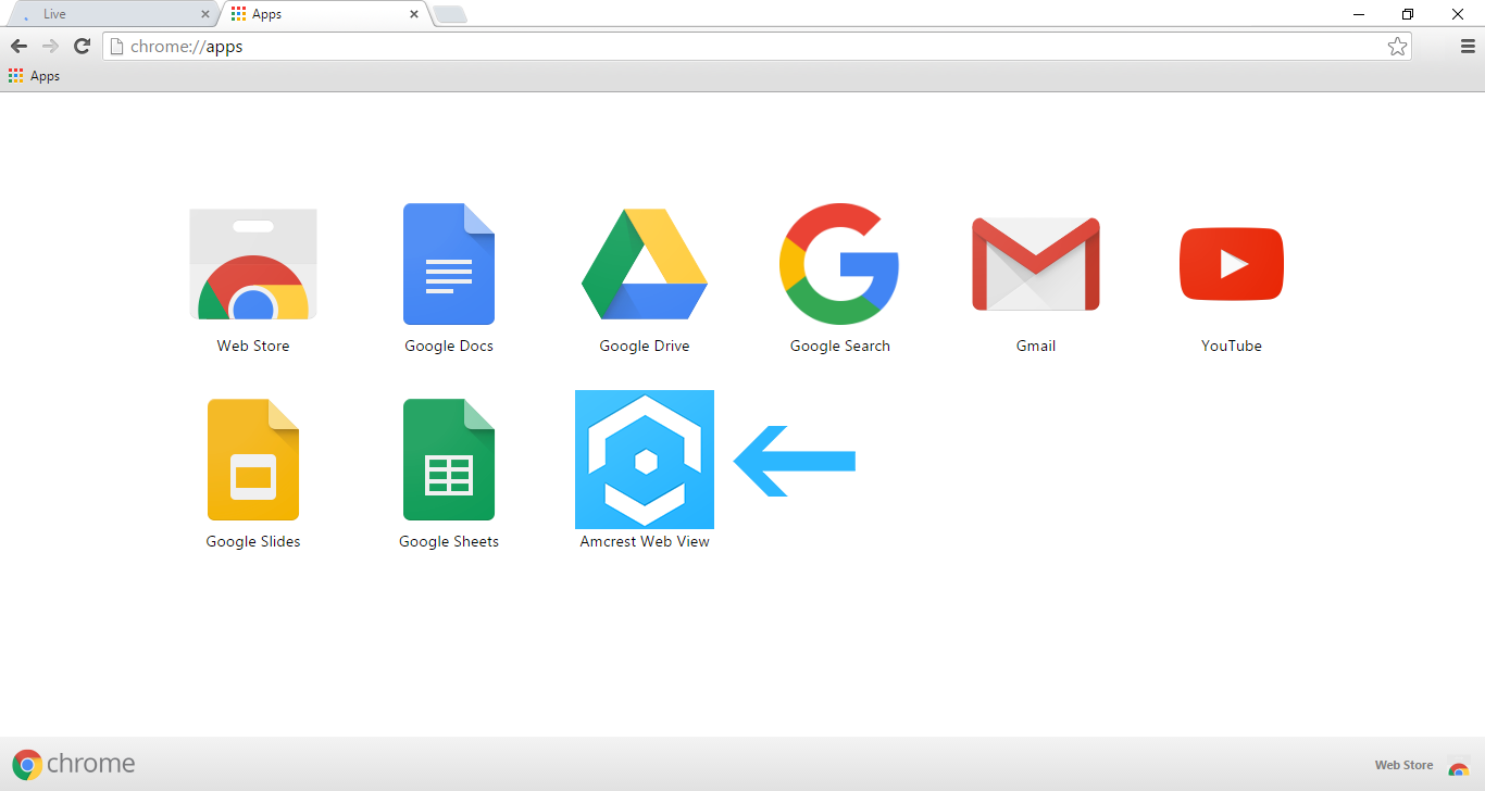 amcrest chrome app