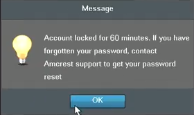 Password Reset: Account is Locked (NVR 