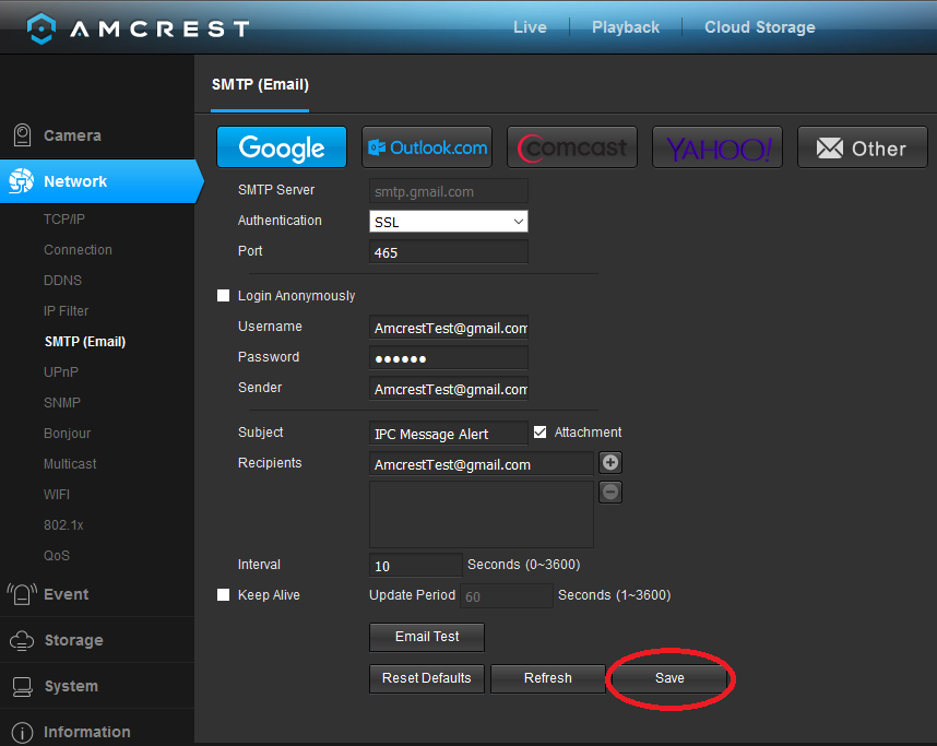 Amcrest camera hot sale troubleshooting