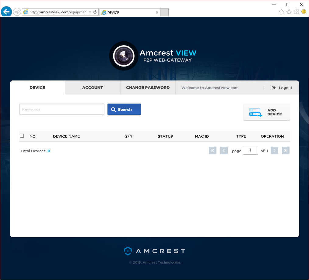 amcrest p2p setup