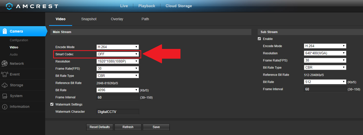 Amcrest 2024 cloud setup