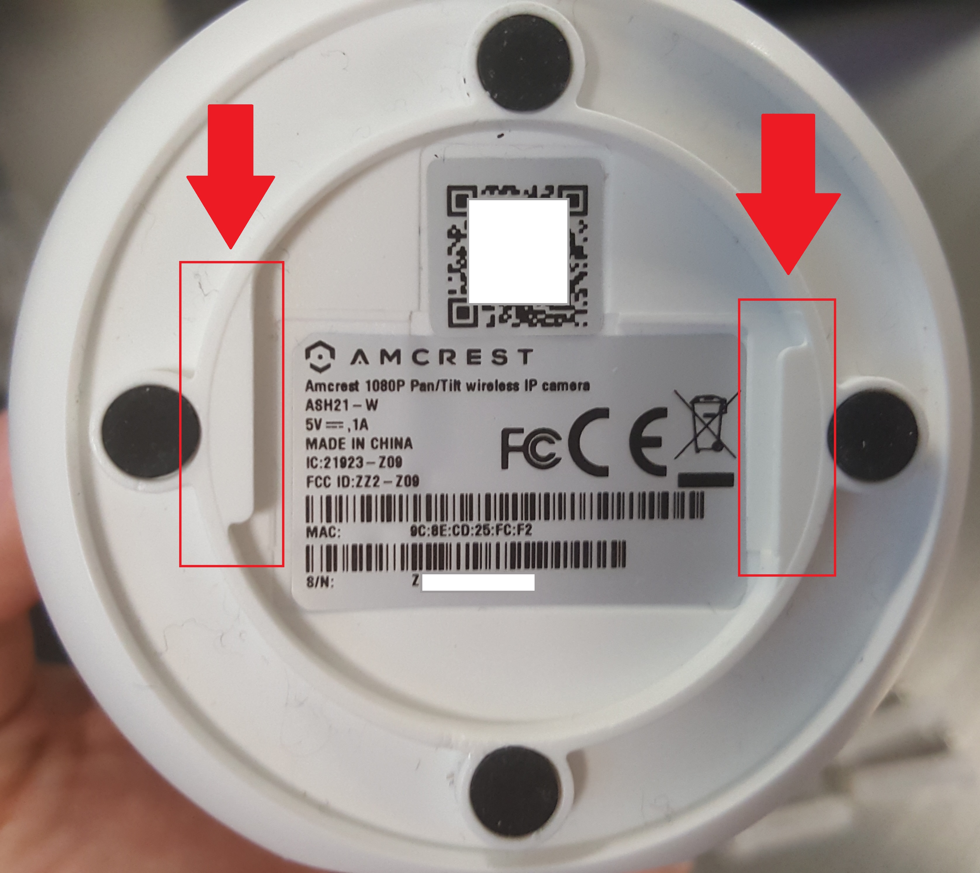 mounting amcrest camera