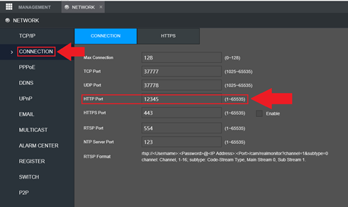 amcrest port forwarding