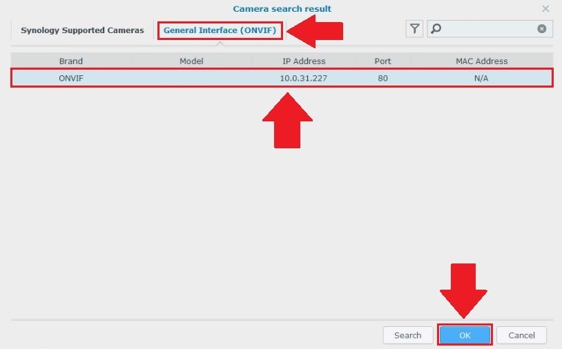 synology onvif setup