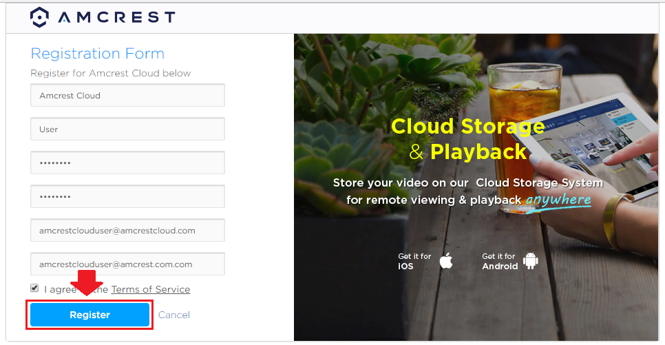 Amcrest cloud continuous store recording