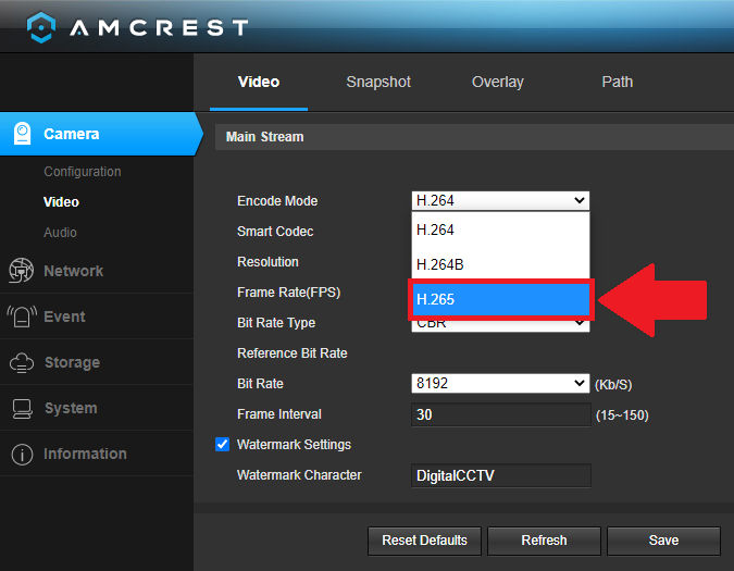 amcrest rtmp