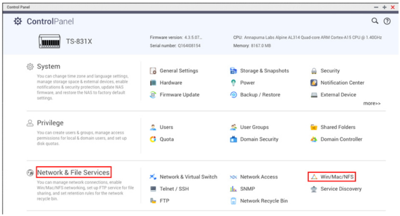 NAS Connection Using a QNAP Storage Devices – Amcrest