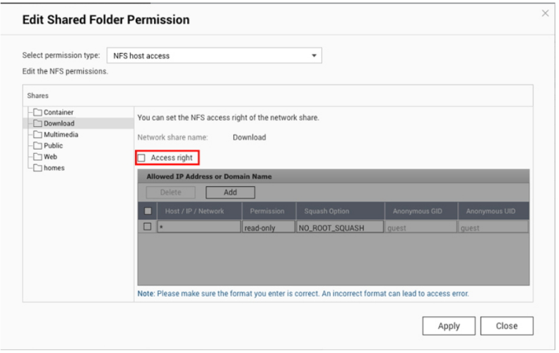 NAS Connection Using a QNAP Storage Devices – Amcrest