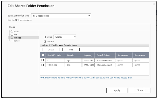 NAS Connection Using a QNAP Storage Devices – Amcrest