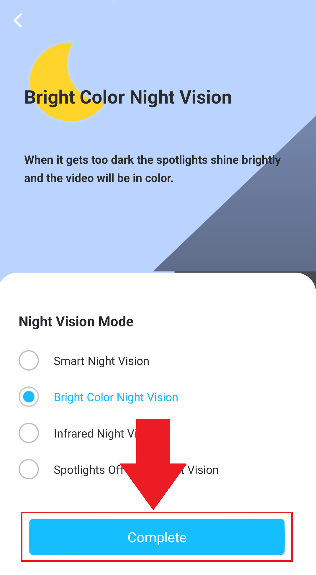 Amcrest night discount vision setting