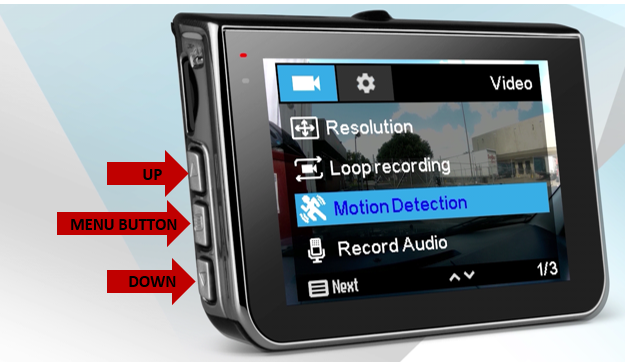 Amcrest ACD-830B 1080P Car Camera & DVR with Nightvision, Motion